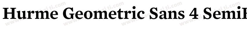 Hurme Geometric Sans 4 SemiBold字体转换